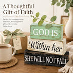 Christian Table Decor for Home, Inspirational Religious Gifts for Women - Image 5