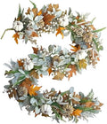 Fall Wreath Pumpkin Garland Thanksgiving Autumn Neutral Garlands Decoration by CIROASES