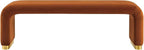 Modway EEI-6734-BRA-RUS Koda Performance Velvet Waterfall Long Bench, Brass Rust - Image 5
