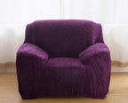 vctops 1-Piece Velvet Plush Stretch Chair Sofa Slipcover Soft Fuzzy Fluffy - Image 3