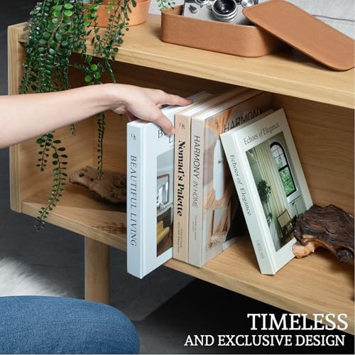 Decorative Books for Home Decor Set of 4 Large Faux Decoration Coffee Table Books Hardcover Aesthetic Book Nook Mantel Accent Modern Bookshelf Styling Entry Table Display Stackable Neutral Tones - Image 6