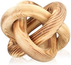 Yalikop 3 Link Wood Knot Decor Rustic Table Shelf Accents, Burnt by Yalikop