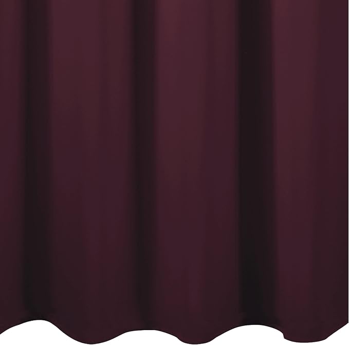 Blackout Curtains 52 x 45 inch/Burgundy Red Curtains Set of 2 Panels/Thermal - Image 9
