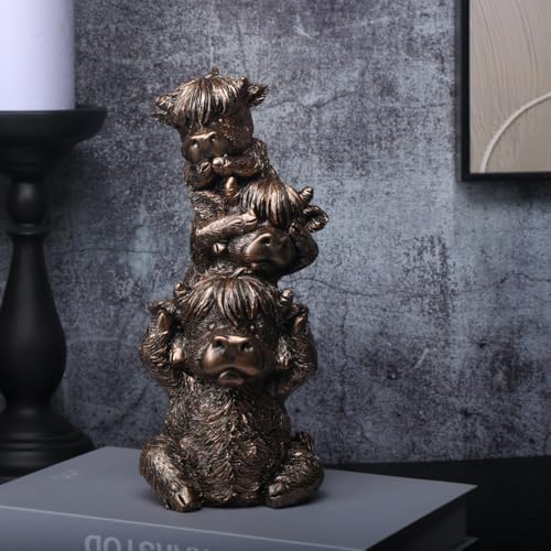 Vintage Western Cowboy Animal Figurine - Resin Decorative Statue with Star-Embellished Hat, Rustic Home Décor Accent for Shelf/Table, Collectible Gift for Western Enthusiasts (SANDIENIU) - Image 3