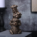 Vintage Western Cowboy Animal Figurine - Resin Decorative Statue with Star-Embellished Hat, Rustic Home Décor Accent for Shelf/Table, Collectible Gift for Western Enthusiasts (SANDIENIU) - Image 3