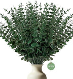 30pcs Artificial Eucalyptus Stems Eucalyptus Leaves,Fake Eucalyptus Plants by YOGJKI