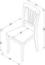 East West Furniture AVC-BLK-W Avon Dining Room Chairs - Image 3