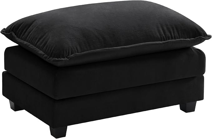 Ihanherry Ottoman for Modular Sectional Cloud Couch, Chenille Deep Seat Sofa by iHanHerry