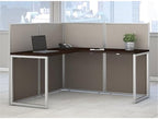 Bush Business Furniture Easy Office 60W L Shaped Cubicle Desk Workstation - Image 2