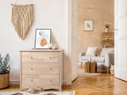 VINGLI Unfinished Solid Wood Dresser Color DIY, 3 Drawer Dresser, Natural - Image 10