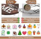 12x12 Inch Interchangeable Welcome to Our Home Door Sign - Image 2