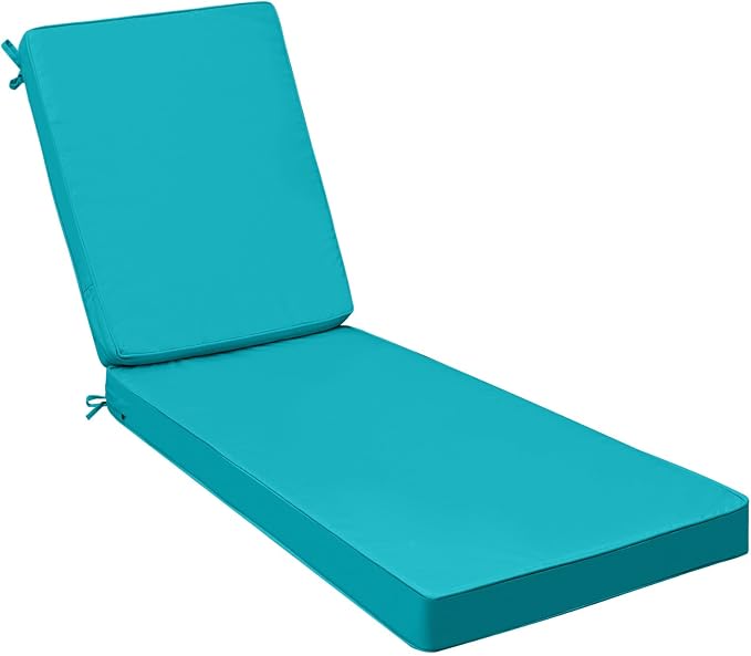 AAAAAcessories Outdoor Chaise Lounge Cushions, Fade-Resistant, Waterproof Patio by AAAAAcessories