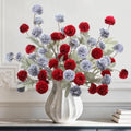 INQCMY 12 Pcs Artificial Mums with Long Stems 20 Inch Faux Flowers for Vase by INQCMYPlantRack