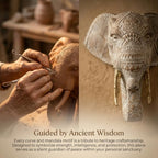 Carved Wood Elephant Statue Home Decor Living Room Luxury Gift - Image 4