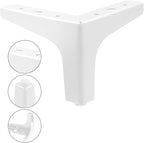 AODIOU Furniture Legs White Replacement Feet: Sofa Legs 4 Inch European Style - Image 6