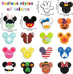 SUPYFD 19Pcs Cute Mouse Interchangeable Seasonal Welcome Door Sign for Front Door Decor, Welcome to Our Home Sign with Interchangeable Holiday Pieces for Farmhouse/Wall/Porch Decor and Housewarming - Image 2