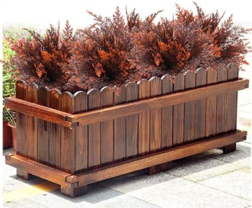 CATTREE Artificial Ferns Plants Fake Boston Fern Shrubs Plastic Leaves Faux Greenery Bushes for Home Décor Outdoor Indoor Garden Wedding Party Decoration Office Yard Verandah Planter Filler Red 4 Pack - Image 3