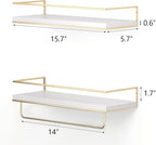 Shario White Floating Shelves - Image 3