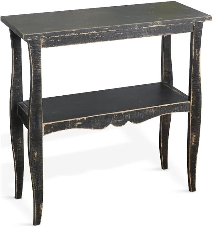 Sunny Designs Marina Black Sand Wood and Veneers Side Table by Sunny+Designs