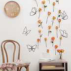 Hotop 6 Pieces Black Metal Butterfly Wall Decor Wired Butterflies Wall Art - Image 5