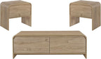 New Classic Furniture Mara 3-Piece Wood Coffee Table & 2 End Tables Set by NewClassicFurniture