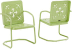 Crosley Furniture Azalea 2-Piece Outdoor Chair Set, Vintage Retro Metal Patio by CrosleyFurniture