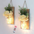 Rustic Wall Sconces Set of 2, Brown by LiveinspiredLiveBesuerte