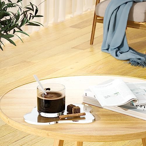 Acrylic 5Pcs/Set Coaster for Desk, Clear Bar Drink Coaster, Clear Cloud Shape Coffee Cup Coaster, Perfect for Tabletop Protection and Accessories Display. - Image 4