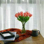 Mandy's 12pcs Artificial Light Pink Open Tulips - Image 4