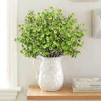 16Pcs Artificial Babys Breath Flowers Real Touch Green Flowers Decorations - Image 2