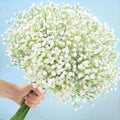 N&T NIETING Babys Breath Artificial Flowers Bulk Faux Flowers, 15Pcs, White by NTNIETING