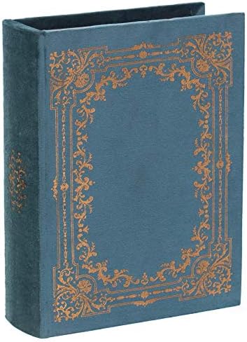 VW Vintiquewise Decorative Vintage Book Shaped Trinket Storage Box - Blue - Image 5