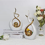 Norrclp Home Decor Modern Abstract Art Ceramic Statue Table Decor (Small) - Image 4