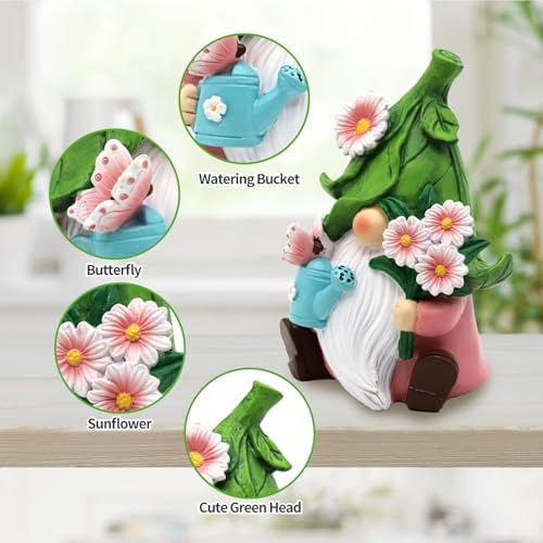 Summer Garden Gnome Decor with Daisy Floral Gnomes Gifts for Women - Image 5