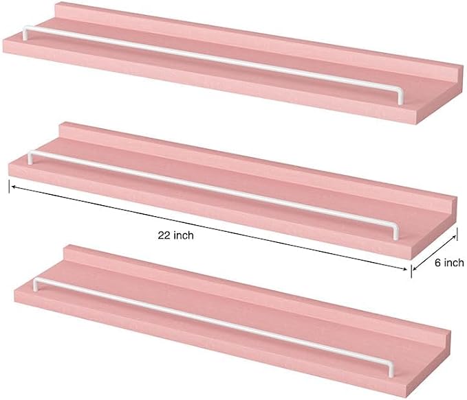 RYOFOBETTO 22 inches Long Floating Shelves, Bathroom Decor Shelves Over Toilet - Image 3