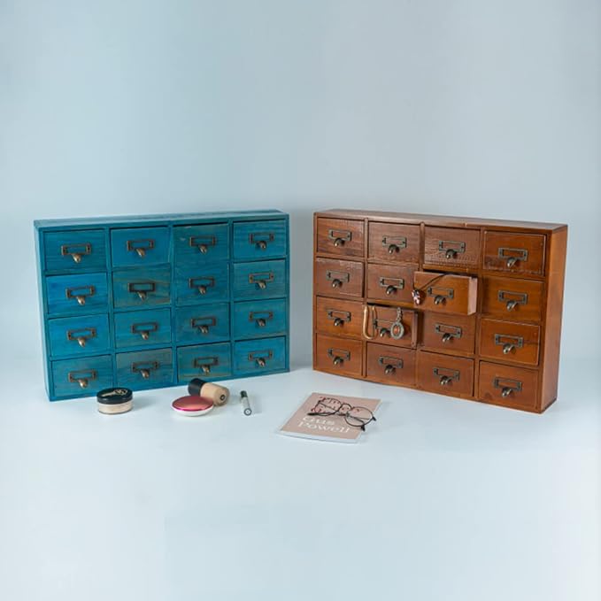 16 Drawers Apothecary Cabinet - Image 6