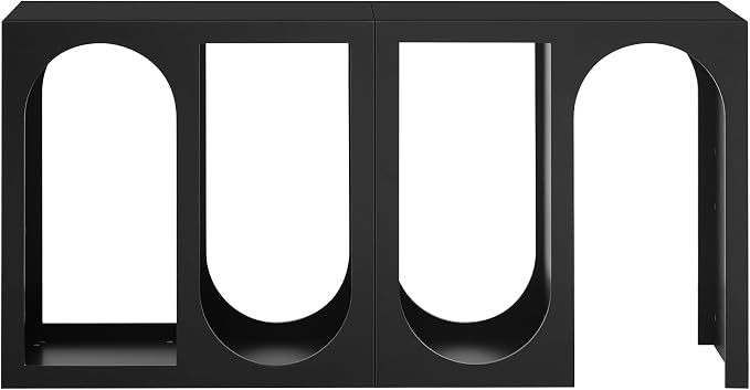Bookshelf, Modular Storage Shelves Entryway Console Table Organizer - Image 4
