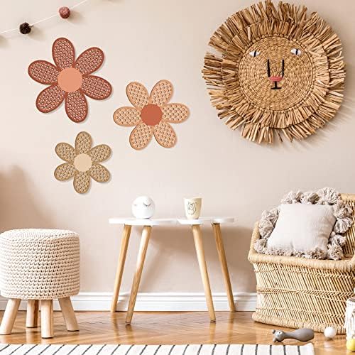 Maitys 3 Pcs Boho Daisy Flower Wall Decor Nursery Art, Fresh Color - Image 5