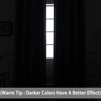 Yakamok Grey Room Darkening Curtains 52x84 inch Gray Grommet-Living Room | 2 - Image 4