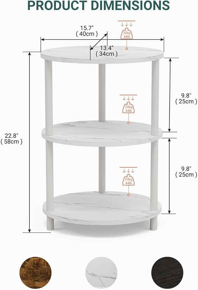 Small Round Side Table - Image 2