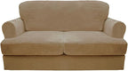 CUCRAF Cushion Sofa Cover 3 Piece Slipcovers, Soft Thick Velvet Couch Cover by CUCRAF