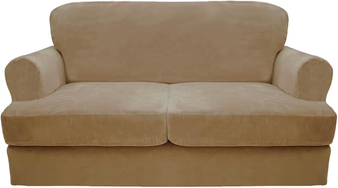 CUCRAF Cushion Sofa Cover 3 Piece Slipcovers, Soft Thick Velvet Couch Cover by CUCRAF