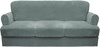 CUCRAF Cushion Sofa Cover 4 Piece Slipcovers, Soft Thick Velvet Couch Cover by CUCRAF