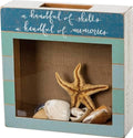 Primitives by Kathy Seashell Holder - Coastal Decor, Glass Display, Treasure Chest, Room and Bedroom Decor by PrimitivesbyKathy