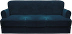 CUCRAF T Cushion Sofa Cover 4 Piece Slipcovers, Soft Thick Velvet Couch Cover by CUCRAF