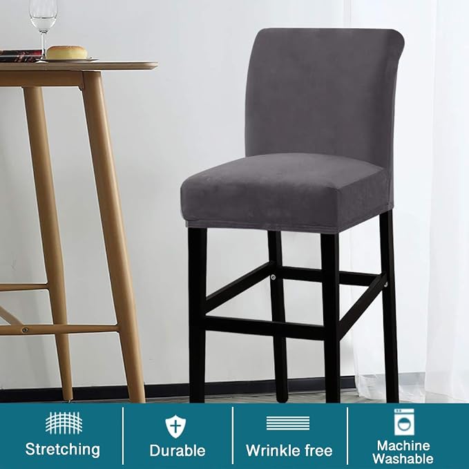 Turquoize Bar Stool Covers 2 Pack Bar Stool Covers - Image 2