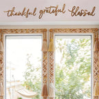 3 Pieces Thankful Grateful Blessed Letter Sign Metal Wall Decor - Image 4