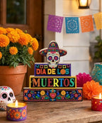 Putuo Decor Day of The Dead Table Decor Sugar Skull Dia De Los Muertos Sign - Image 6