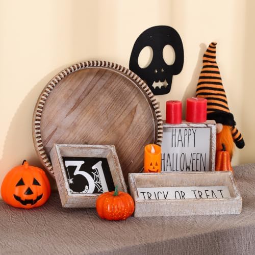 Trick or Treat Sign, Farmhouse Cute Halloween Decor Indoor - Image 4
