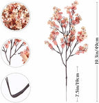 SITUMEIZI 6Pcs Brown Artificial Baby's Breath Flowers 19.3 Inch Silk Gypsophila Bundles Real Touch Fake Flowers for Wedding, Home Decor, DIY Floral Arrangement Fall Table Centerpieces - Image 4
